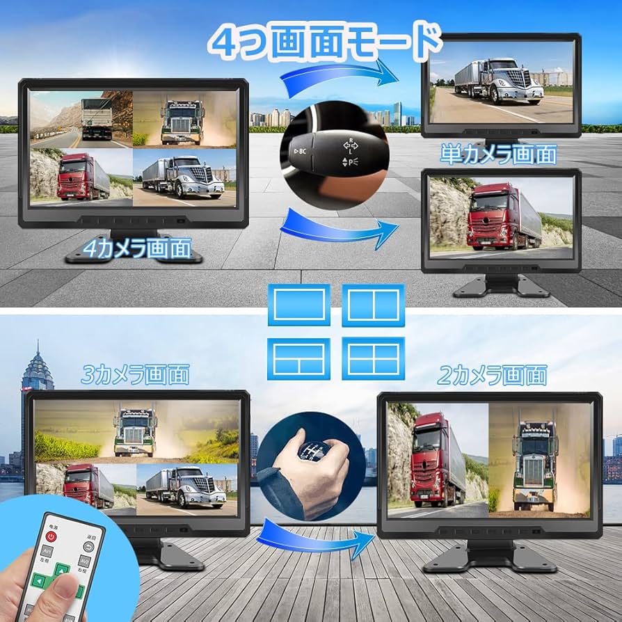 4台モニターセット Amazon.co.jp: VSYSTO バックカメラモニターセット 10インチ